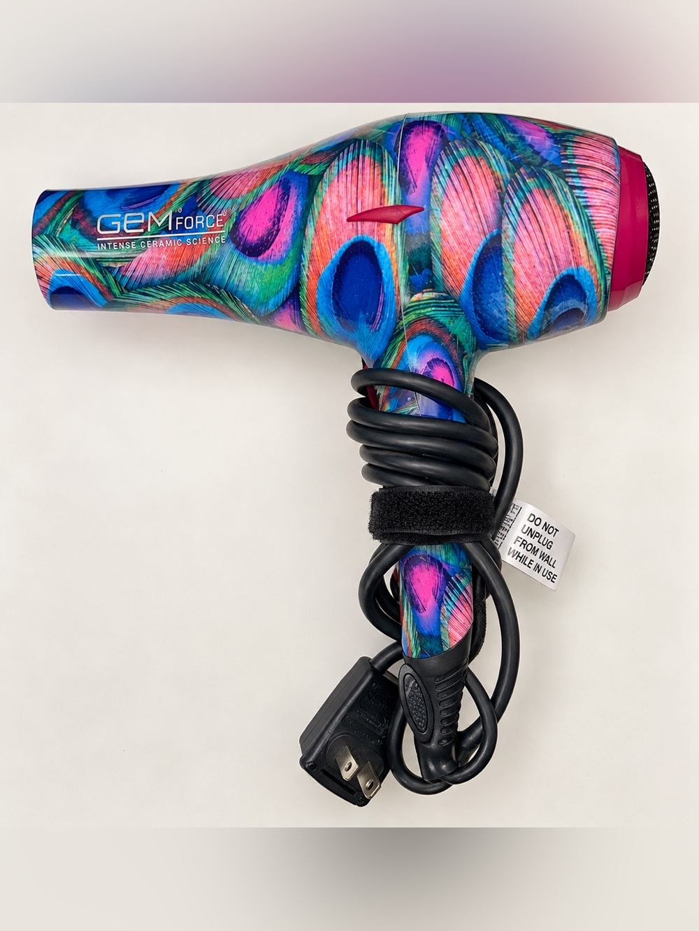 Colorful Peacock Ceramic Hair Dryer - Multicolor